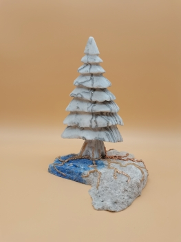 Preview: Walliser Binntree auf Ultramarin-Fels